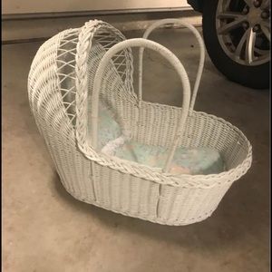 Wicker Baby Doll Bed